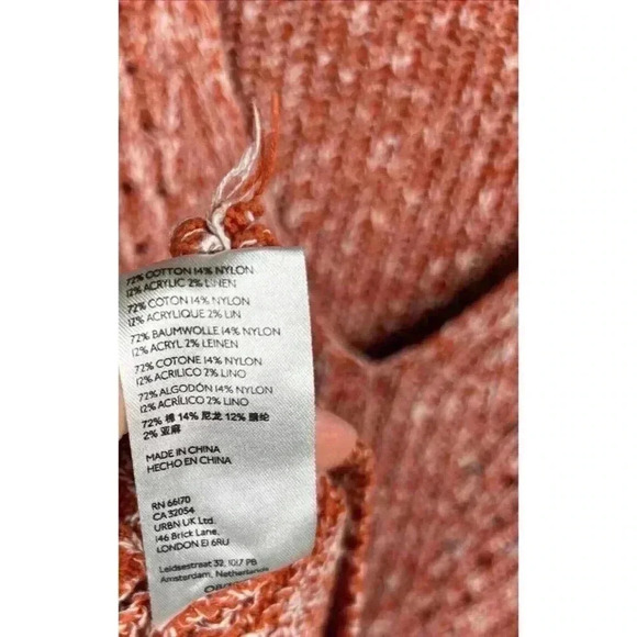 Anthropologie Pilcro Sweater Sleeveless Dropped Shoulder V Neck Back Sz S - Picture 10 of 11